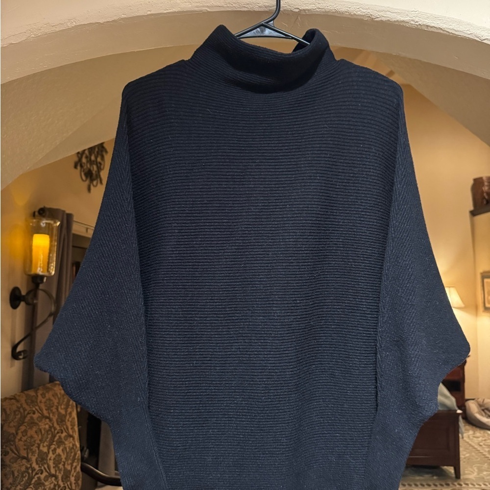Philosophy Women’s Black Ribbed Turtleneck Sweater
